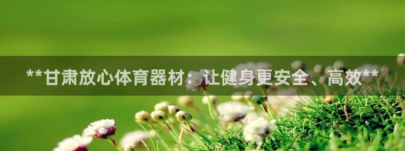 极悦平台注册官方网站下载：**甘肃放心体育器材：让健