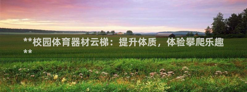 极悦娱乐app官方版本更新内容：**校园体育器材云梯