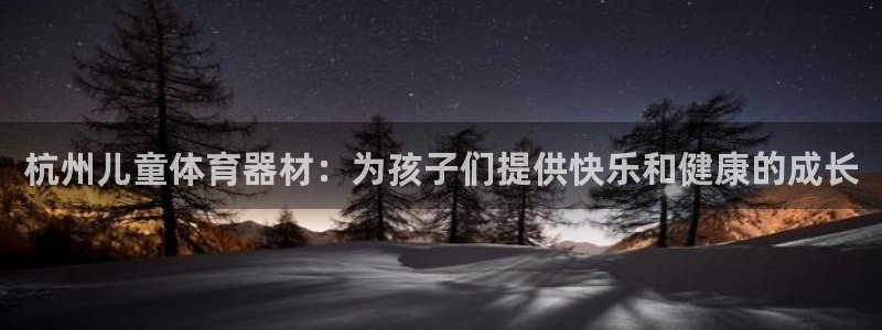 极悦娱乐贴吧最新消息：杭州儿童体育器材：为孩子们提供