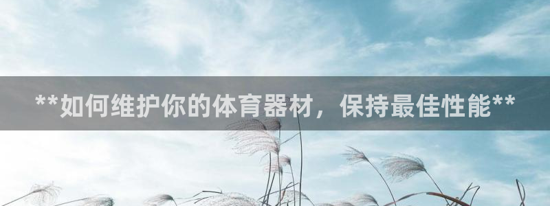 极悦娱乐负责人：**如何维护你的体育器材，保持最佳性