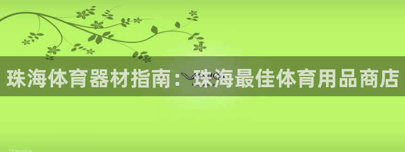 极悦平台注册申请流程详解：珠海体育器材指南：珠海最佳