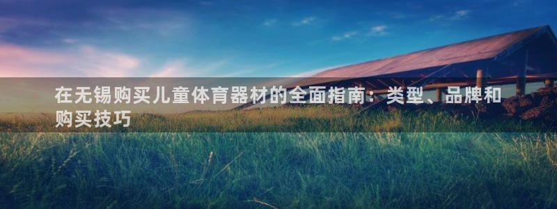 极悦平台官方网站首页入口：在无锡购买儿童体育器材的全