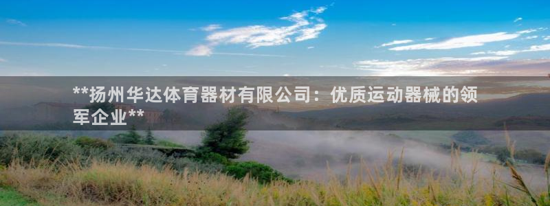 极悦娱乐部7O777：**扬州华达体育器材有限公司：