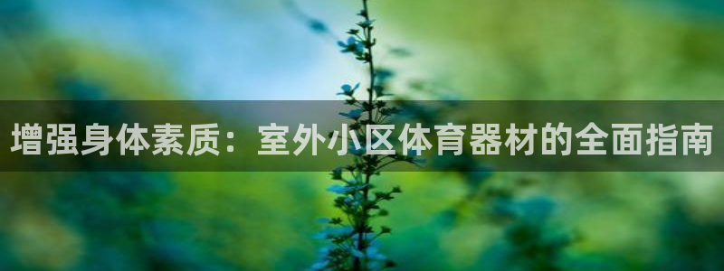 极悦平台官方网站登录网址：增强身体素质：室外小区体育