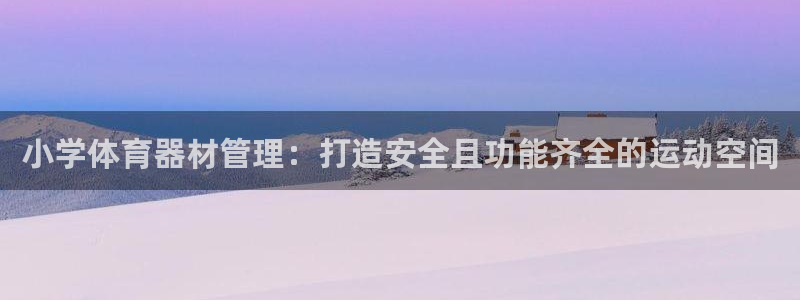极悦娱乐代理怎么样可靠吗：小学体育器材管理：打造安全