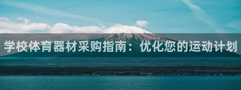 极悦平台官网入口下载：学校体育器材采购指南：优化您的