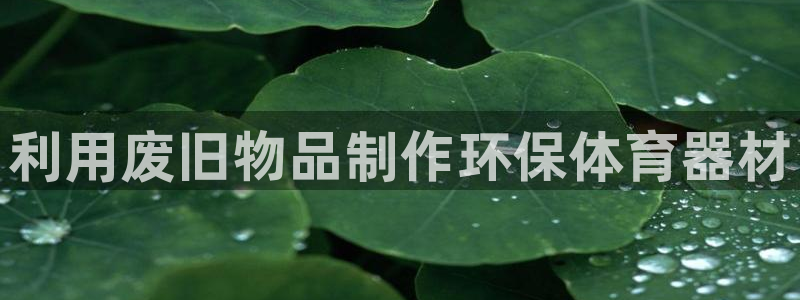极悦平台官方网站首页登录：利用废旧物品制作环保体育器材